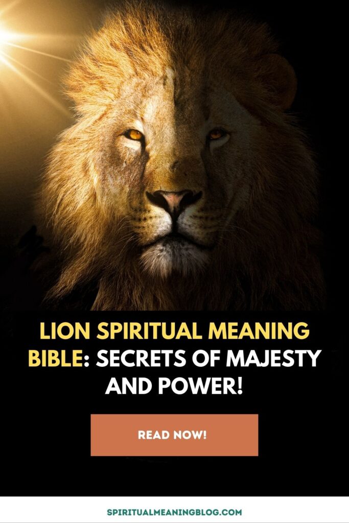 Lion Spiritual Meaning Bible